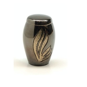Urnes de crémation modernes T-Light Urnes de cendres commémoratives gravées de patte décorative pour services funéraires - Product Image 3