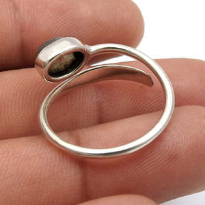 Factory Price <b>Adjustable</b> Design <b>Rings</b> Oxidized With Oval Cut Labradorite Gemstone 925 Sterling Silver Made Handmade Boho <b>Ring</b> - Product Image 3