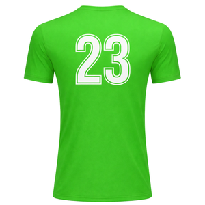 Maillot de football d'Italie pour hommes, manches courtes, performance, léger, respirant, uniforme d'équipe, vert - Product Image 3