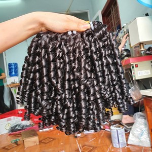 Extensiones de cabello humano tejido trama cabello crudo sin procesar vietnamita 100% corte pixie elegante - Product Image 5