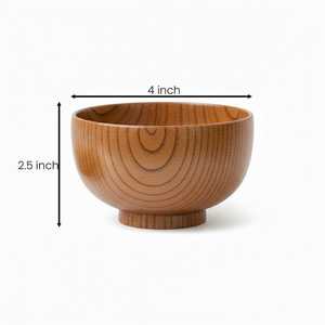 Tazón de Servir Artesanal WoodAura, Tazón de Madera Natural Hecho a Mano para Cocina Moderna, Comedor y Decoración del Hogar - Product Image 2