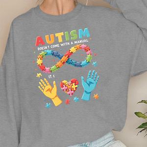 El AUTISMO NO VENDE CON UN MANUAL sudaderas de mujer - Product Image 3