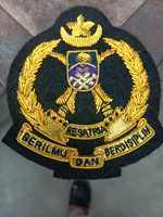 Patch en feutre non tissé noir brodé en 3D avec motif d'aigle doré et d'ancre pour sacs