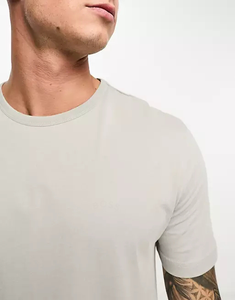 Camiseta Deportiva 100% Algodón con Cuello Redondo, Secado Rápido, Corte Holgado, Sensación Ligera, Estampado Serigrafiado, Diseño Sólido, Manga Corta, para Entrenamiento Muscular - Product Image 3