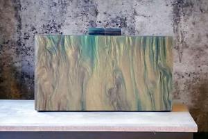 Pochette de soirée de luxe pour femme en résine acrylique, sac à main transparent de créateur pour mariage - Product Image 6