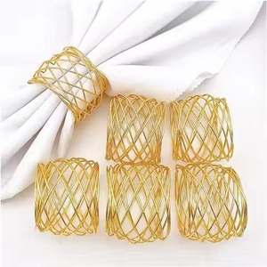 Event Decor Metal Napkin Ring For Dining <b>Table</b> Decoration And Party Setup - Product Image 5