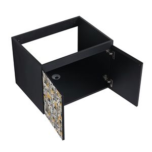 Mobiletti da Bagno con Armadietti Portaoggetti da 24 Pollici, Pannello Porta in Acciaio Forgiato Solo per Mobili da Bagno - Product Image 5