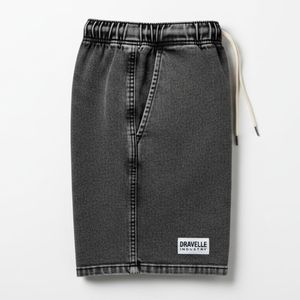 Shorts en jean délavé sur mesure pour hommes, décontractés, été, pur coton, respirants, écologiques, service OEM - Product Image 4