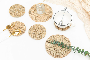 Set de table en jute avec franges, dessous de plat en jonc de mer, set de table ovale tressé, populaire en Europe et en Amérique - Product Image 5
