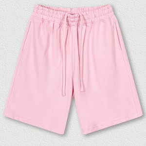 Pantalones Cortos de Felpa con Lavado Ácido Personalizados – Estilo Vintage, Desgastados, con Bajo sin Rematar - Product Image 4
