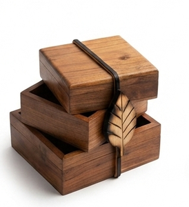 Rectangle Wooden Jewelry Box Carved Keepsake Storage <b>Case</b> Lid Decorative <b>Vanity</b> Organizer Gift Box Handcrafted Table Top - Product Image 3