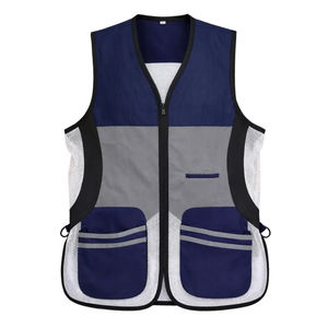 Gilet de tir personnalisé pour le tir au pigeon en argile, respirant, avec dos en maille, épaulettes rembourrées, poches pour cartouches, léger, pour la chasse - Product Image 1