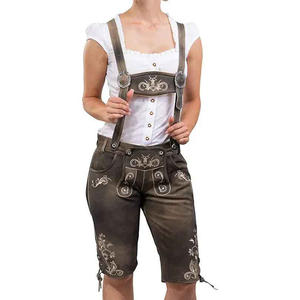 Costume Lederhosen pour femmes avec logo brodé personnalisé – Tenue haut de gamme pour l'Oktoberfest - Product Image 1