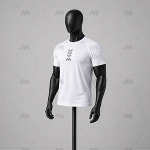 เสื้อยืดกีฬาวิ่งออกกำลังกายผู้ชาย ผ้าคอตตอน/สแปนเด็กซ์ 100% แห้งเร็ว ระบายอากาศดี เป็นมิตรกับสิ่งแวดล้อม แขนสั้น ผ้า 180 กรัม รับผลิตแบบ OEM - Product Image 6