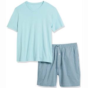 Cintura elástica con cordón ajustable, conjunto deportivo cómodo para hombre, pantalones cortos deportivos, conjunto de verano - Product Image 4