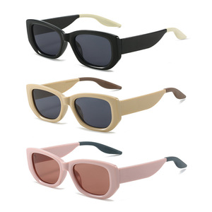 Lmamba Trendy Small <b>Square</b> Frame <b>Sunglasses</b> Fashion Color Matching UV400 <b>Sunglasses</b> Custom Logo Sunshade Glasses - Product Image 2