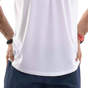 Camiseta Deportiva Masculina de Malla de Poliéster con Logotipo Personalizado, Camiseta sin Mangas para Gimnasio y Fitness - Product Image 3