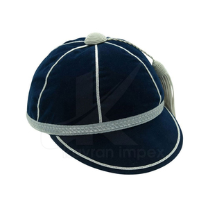Casquettes de qualité supérieure avec logo personnalisé, design sportif à 5 panneaux, 100% coton, franges dorées, casquette d'honneur - Product Image 2