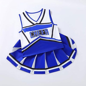 Uniforme de cheerleading personnalisé imprimé sur le devant pour adultes, impression par transfert thermique professionnelle, séchage rapide, durable, 100% polyester 220g - Product Image 3