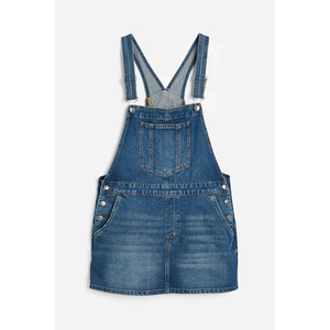 Salopette en jean pour femme de style vintage, bretelles réglables, coupe ajustée, douce et confortable, tenue décontractée streetwear - Product Image 1