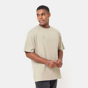 เสื้อยืดคอกลมผ้าแคนวาสคุณภาพสูงพิมพ์ลายทรงหลวมสำหรับผู้ชาย ผ้าฝ้าย 100% น้ำหนัก 180 กรัม ระบายอากาศได้ดี แห้งเร็ว - Product Image 2