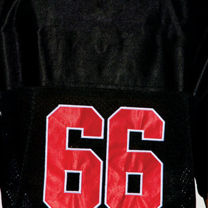 Luxury Cropped <b>Mesh</b> Women American Football Jersey Red <b>Rhinestone</b> Graphic Polyester Oversized Sports <b>Top</b> Custom Branding Low MOQ - Product Image 2