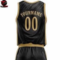 TRI PRO SPORTS Pakaian Olahraga Kustom Seragam Basket Cetak Logo Kustom Unisex Bahan 100% Poliester Tanpa Lengan Pola 3D