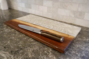 Tabla de cortar de resina con patrón de onda blanca de amor modelo personalizado hecho a mano tabla de cortar de cocina única precio al por mayor artesanías de resina - Product Image 6