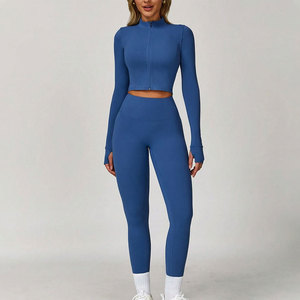 Conjunto de Yoga de 3 Piezas para Mujer, Último Estilo, MOQ Bajo, Venta Directa de Fábrica, Conjunto de Yoga de Alta Calidad - Product Image 1