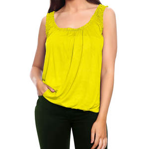 Débardeurs pour femmes grande taille, design personnalisé, 100% coton, écologiques, séchage rapide, respirants, style doux, col rond, tissu en toile 220g - Product Image 1