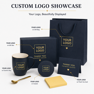 Set de Regalo Personalizado <span class=keywords><strong>para</strong></span> la Oficina con Taza de Cerámica, Posavasos, Cuchara Dorada, Notas Adhesivas, Tarjeta de Agradecimiento y Caja de Regalo <span class=keywords><strong>para</strong></span> Empleados Corporativos - Product Image 3