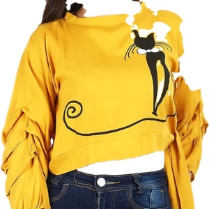 Camiseta de moda con logotipo personalizado para mujer, camisetas ajustadas de punto con burbujas, camiseta de manga corta para mujer 2023 - Product Image 1