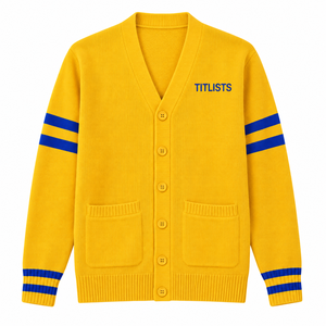 Concevez vos propres pulls à col en V de haute qualité pour les sororités, les fraternités, les écoles, les collèges, les universités, avec logos, cardigans tricotés - Product Image 2
