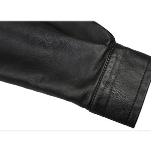 New Arrival Hot Sale Oversized Double-layer Collar Oversized <b>Leather</b> <b>Jacket</b> Coat Real Sheepskin <b>Leather</b> <b>Jacket</b> - Product Image 5