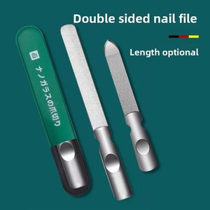 Lima de Uñas Desechable de Acero Inoxidable, Doble Cara, Grano 100, 9 cm, Punta Curva y Puntiaguda, Mango Ergonómico, Herramienta para el Cuidado de las Uñas - Product Image 3