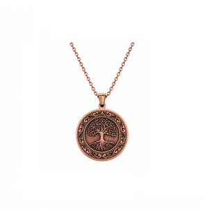 Pendentif en laiton antique scintillant 2026 pour femme, cadeau de Nouvel An, bijou italien en laiton patiné lourd avec turquoise printanière - Product Image 2
