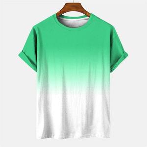 บริการ OEM เสื้อยืดผู้ชายดีไซน์ล่าสุด สไตล์โดดเด่น แขนสั้น เนื้อผ้าระบายอากาศ คอกลม พิมพ์ลายเต็มตัว - Product Image 3