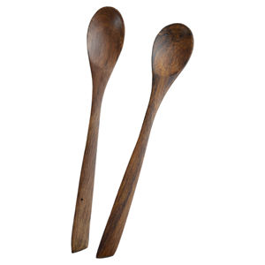 Industrial Wood Cutlery Best Polished Wooden Salad Spoon Best for Serving Food Home Decor Indoor and Hotel Decor Spoon Design - Product Image 3