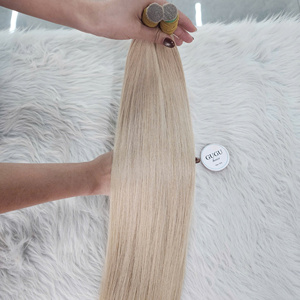 Extensiones de Cabello Humano Virgen Vietnamita Liso Sedoso al por Mayor, Color 613, Alineado con la Cutícula, Cabello Crudo sin Procesar, Liso Extremo - Product Image 6