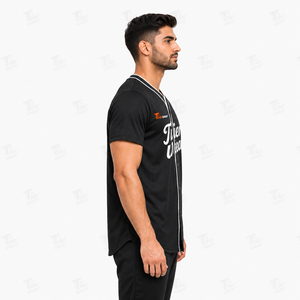 Maillot de baseball pour homme, style batteur, respirant, flexible, haute performance, manches courtes, uniforme d'équipe, athlétique - Product Image 3