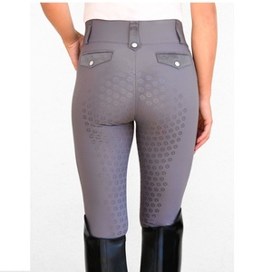 High Quality 4-way Stretch Horse Riding Breeches <b>Leggings</b> Tights <b>Equestrian</b> Wear Pants on Technical Fabric with Soft Feel - Product Image 3