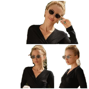 แว่นกันแดดทรงรีโลหะสุดหรูสไตล์เรโทรสุดฮิตปี 2025 สำหรับกิจกรรมกลางแจ้ง ตกปลา ขับรถ ป้องกันรังสียูวี เหมาะสำหรับทุกเพศ - Product Image 3