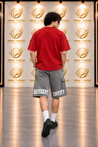 Conjunto de Camiseta y Pantalones Cortos Vintage Lavados Personalizados al por Mayor para Hombre, de Algodón Pesado, Estampado Gráfico, Estilo Urbano, Dos Piezas, Atuendo de Verano - Product Image 2
