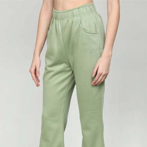 Pantalon cargo décontracté d'été pour femme en polaire, devant plat, polyester/coton, respirant, taille élastique, couleurs personnalisables, haute qualité - Product Image 4