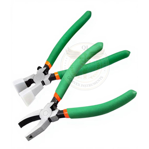 Lot de 2 pinces coupantes en acier au carbone avec embouts en caoutchouc pour la fabrication de bijoux et la découpe de verre, fourniture OEM Qorvex Instruments - Product Image 1