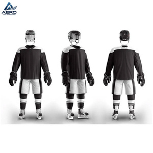 Maillots de hockey sur glace personnalisés, respirants, sublimés, tendance, de haute qualité, pour équipes, et shorts assortis - Product Image 3
