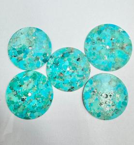 A K <b>Gems</b> Composite Turquoise Watch Dial Model Dial-20 31.50mm Round One-Sided Polished <b>Face</b> (Customizable Sizes & Shapes) - Product Image 5