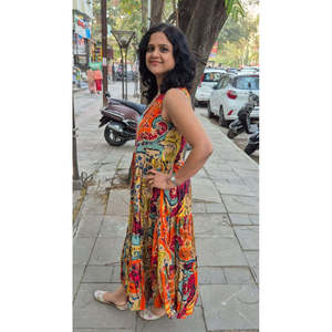 Une pièce longue à couches en pur coton orange - Product Image 3