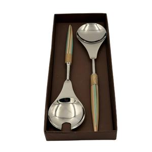 ผู้จำหน่ายมืออาชีพสำหรับชุดเสิร์ฟสลัดดีไซน์เนอร์ที่เป็นมิตรต่อสิ่งแวดล้อม พร้อมด้ามจับเรซิ่น มีจำหน่ายในราคาที่เข้าถึงได้ - Product Image 5