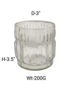 Pot à bougie en verre réutilisable le plus vendu pour bougies artisanales avec un design décoratif moderne, idéal pour les parfums d'ambiance. - Product Image 2